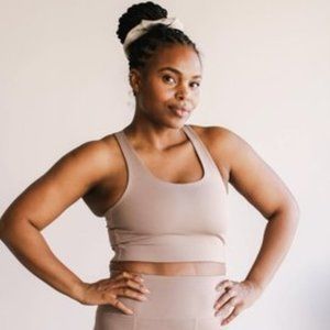 Girlfriend Collective Limestone Paloma Racerback Bra